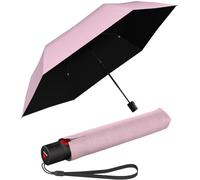 Knirps Parapluie de poche U.200 Ultra Light Duomatic Vision, Rose avec protection contre les UV et la chaleur, 95 cm, Parapluie de poche automatique
