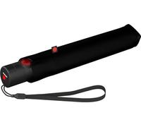 Knirps Parapluie de poche Ultra U.200 Medium Duomatic - ouverture et fermeture automatique - résistant aux tempêtes - coupe-vent - Noir