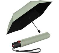 Knirps Parapluie de poche Ultra U.200 Medium Duomatic - Ouverture et fermeture automatique - Résistant aux tempêtes - Coupe-vent, Wasabi avec revêtement noir - Protection contre les UV et la chaleur