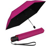 Knirps Parapluie de poche Ultra U.200 Medium Duomatic - Ouverture et fermeture automatique - Résistant aux tempêtes - Coupe-vent, Pink Love, 95 cm
