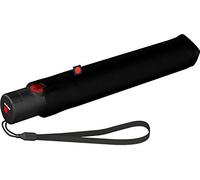Knirps Parapluie de poche Ultra U.200 Medium Duomatic - ouverture et fermeture automatique - résistant aux tempêtes - coupe-vent - Noir