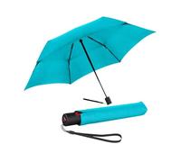 Knirps Parapluie de poche Ultra U.200 Medium Duomatic - ouverture et fermeture automatique - résistant aux tempêtes - coupe-vent - Aqua