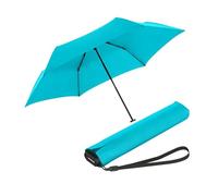 Knirps Parapluie de Poche Ultra US.050 Slim Manual - Ultra léger et Plat - résistant aux tempêtes - Coupe-Vent - 21 cm - Aqua