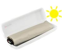 Knirps Parapluie de poche US.050 Ultra Light Slim avec protection UV dans étui - Beige