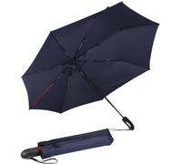 Knirps Parapluie de poche XXL Big Duomatic Storm Shape, bleu marine, 103-109 cm