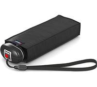 Knirps Parapluie Mini parapluie de poche voyage petite lumière - Stripes, Noir, 93 cm, Hexagonal