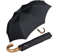 Knirps SL 828 Parapluie SteelLine avec poignée en Bois (Noir)