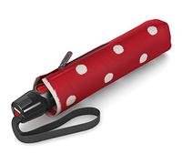 Knirps T.200 Medium Duomatic Parapluie Pliant, 28 cm, Rouge (Dot Art Red) | Petit parapluie ouverture fermeture automatique , toile 98cm de grand parapluie résistant vent fort 140km/h, coupe-vent femme