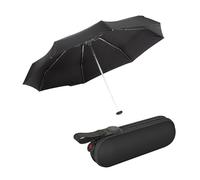 Knirps X1 Super Mini parapluie de poche avec étui - Lotus, Protection UV noire, 90 cm, Moderne