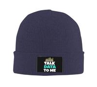 Knit Cap Parlez-Moi des Données Élégant Beanie Knit Slouchy Bonnet en Tricot pour Ski Hiver Sport