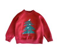 Knit Crew Neck Pull Fille, Pulls, Gilets Et Sweats Enfant, Respirant Confort Tricot Hiver Chaud Chandail Grande Taille Coupe Ample Basique Sweatshirts Mode Et Loisirs Manches Longues Col Rond Pullover