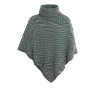 Knit Factory - Amber Poncho Tricoté - Laurel/Urban Green - One Size