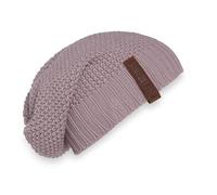 Knit Factory - Bonnet Coco - Bonnet Femme - Beanie Hiver - Bonnet Chaud - Bonnet tricoté - Mauve - One Size - 30% Laine, 70% Acrylique