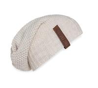 Knit Factory - Bonnet Coco - Bonnet Femme et Homme - Beanie Hiver - Bonnet Chaud - Bonnet tricoté - Beige - One Size - 30% Laine, 70% Acrylique