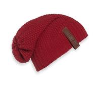 Knit Factory - Bonnet Coco - Bonnet Femme et Homme - Beanie Hiver - Bonnet Chaud - Bonnet tricoté - Bordeaux - One Size - 30% Laine, 70% Acrylique