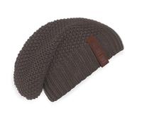 Knit Factory - Bonnet Coco - Bonnet Femme et Homme - Beanie Hiver - Bonnet Chaud - Bonnet tricoté - Taupe - One Size - 30% Laine, 70% Acrylique