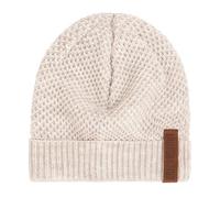 Knit Factory - Bonnet Jazz - Bonnet Femme et Homme - Beanie Hiver - Bonnet Chaud - Bonnet tricoté - Beige - One Size - 30% Laine, 70% Acrylique