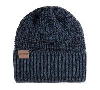 Knit Factory - Bonnet Sally - Bonnet Femme et Homme - Beanie Hiver - Bonnet Chaud - Bonnet tricoté - Grosses Mailles - Jeans/Navy - One Size - 30% Laine, 70% Acrylique