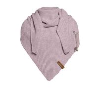 Knit Factory - Coco Châle Tricoté - Foulard Triangle - Foulard femme pour l’automne et l’hiver - Écharpe Femme - Châle Femme - 100% Fabriqué en Europe - Mauve - 190x85 cm