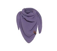 Knit Factory - Coco Châle Tricoté Junior - Foulard Triangle - Foulard femme pour l’automne et l’hiver - Écharpe pour fille de 5 à 12 ans - Fabriqué en Europe - Violet - 140x60 cm