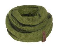 Knit Factory - Coco Foulard Infini Tube - Écharpe tube pour femme - Écharpe tube pour l’automne et l’hiver - Tour de cou - Écharpe circulaire - Col écharpe - Vert Mousse - Taille unique