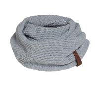 Knit Factory - Coco Foulard Infini Tube - Écharpe tube pour femme et homme - Écharpe tube pour l’automne et l’hiver - Tour de cou - Écharpe circulaire - Col écharpe - Gris - Taille unique