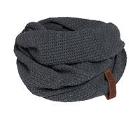 Knit Factory - Coco Foulard Infini Tube - Écharpe tube pour femme et homme - Écharpe tube pour l’automne et l’hiver - Tour de cou - Écharpe circulaire - Col écharpe - Anthracite - Taille unique