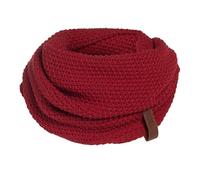 Knit Factory - Coco Foulard Infini Tube - Écharpe tube pour femme et homme - Écharpe tube pour l’automne et l’hiver - Tour de cou - Écharpe circulaire - Col écharpe - Bordeaux - Taille unique