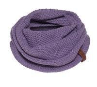 Knit Factory - Coco Foulard Infini Tube - Écharpe tube pour femme et homme - Pour l’automne et l’hiver - Tour de cou - Cache cou - Snood tricotée - Violet - Taille unique