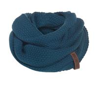 Knit Factory - Coco Foulard Infini Tube - Écharpe tube pour femme et homme - Pour l’automne et l’hiver - Tour de cou - Cache cou - Snood tricotée - Petrol - Taille unique
