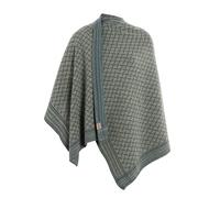 Knit Factory - Dusk Poncho réversible - Laurel/Urban Green - One Size