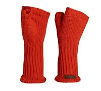Knit Factory - Gants Cleo - Gants Femme - Mitaine Femme - Mitaines pour l'automne et l'hiver - Gants sans doigts - Gant Chauffant - 30% laine/70% acrylique - Grenadine Red - Taille Unique
