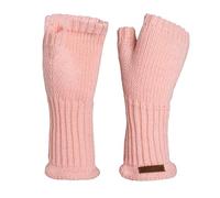 Knit Factory - Gants Cleo - Gants Femme - Mitaine Femme - Mitaines pour l'automne et l'hiver - Gants sans doigts - Gant Chauffant - 30% laine/70% acrylique - Blossom Pink - Taille Unique
