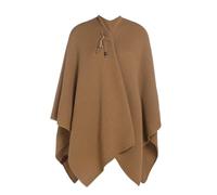 Knit Factory - Jazz Poncho réversible - New Camel - One Size