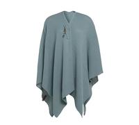 Knit Factory - Jazz Poncho réversible - One Size | Poncho femme élégant en maille - Cape avec de la laine - Modèle réversible - Chaud, confortable et polyvalent