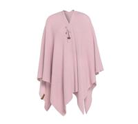 Knit Factory - Jazz Poncho réversible - Rose - One Size