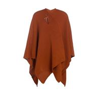 Knit Factory - Jazz Poncho réversible - Terra - One Size