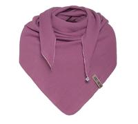 Knit Factory - Liv Châle - Foulard femme - Écharpe femme - Foulard triangle en mousseline - Pour le printemps et l’été - 100% Coton biologique - Violet - 190x85 cm