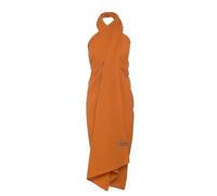 Knit Factory - Liv Pareo Femme - XL Écharpe - Serviette de Plage - Robe de Plage Femme - Sarong Femme - Cache Maillot de Bain - Mousseline paréo - 100% Coton Organique - Rouille - 180x130 cm