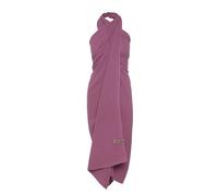 Knit Factory - Liv Pareo Femme - XL Écharpe - Serviette de Plage - Robe de Plage Femme - Sarong Femme - Cache Maillot de Bain - Mousseline paréo - 100% Coton Organique - Violet - 180x130 cm