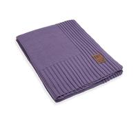 Knit Factory - Uni Plaid - Violet - 160x130 cm