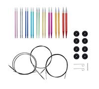 Knit Picks Options Ensemble d'aiguilles à tricoter circulaires interchangeables en aluminium (prisme)