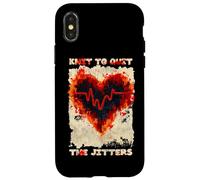 Knit to Quit The JITTERS Coque pour iPhone X/XS