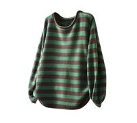 Knit Tops for Womens Fashion Long Sleeve Crew Neck Colorblocked Pullover Casual Cute Base Layer for Fall Outdoor Party