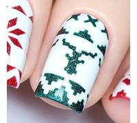 - Knit Your Own Sweater Vinyl Stencils For Christmas Nail Art Design (1 Sheet, 84 Strips)