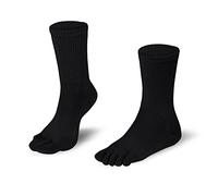 KNITIDO Dr. Foot Hallux Valgus | Chaussettes à orteils pour la prévention de hallux valgus, pointure:35-38, Couleur:noir (001)