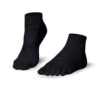 KNITIDO Marathon TS Chaussettes à orteils sport avec support du pied et système anti-ampoules, pointure:39-42, Coleur:noir (101)