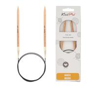 KnitPro 100 cm x 5,5 mm-Basix Aiguilles circulaires Fixes en Bouleau, Birch