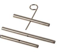 KnitPro 10510 Rope 1 x 50 mm with Key Pin Cable Connector Set 2 x 35 mm, Plastic, 5 x 5 x 1 cm - silver by KnitPro