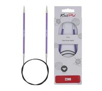 KnitPro 120 cm x 3,75 mm Aluminium Fixe Aiguilles à Tricoter circulaires-Zing-Violet